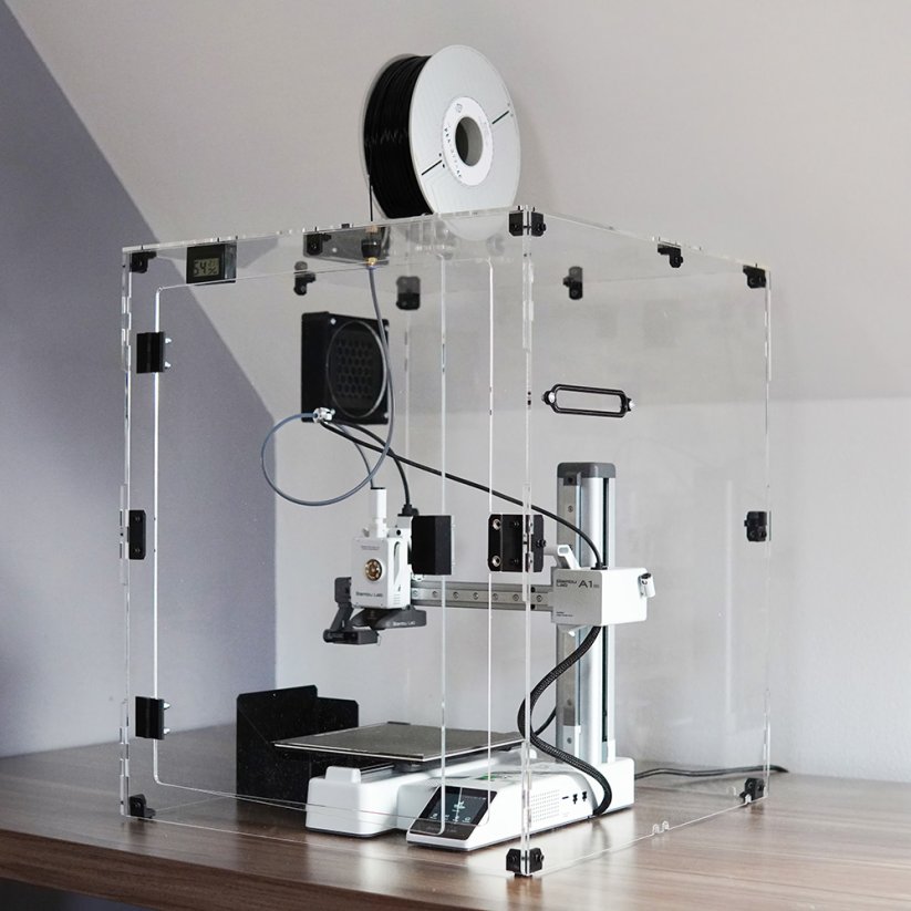 TUKKARI TF -  Bambu Lab A1 mini Enclosure with Combined Air Filter