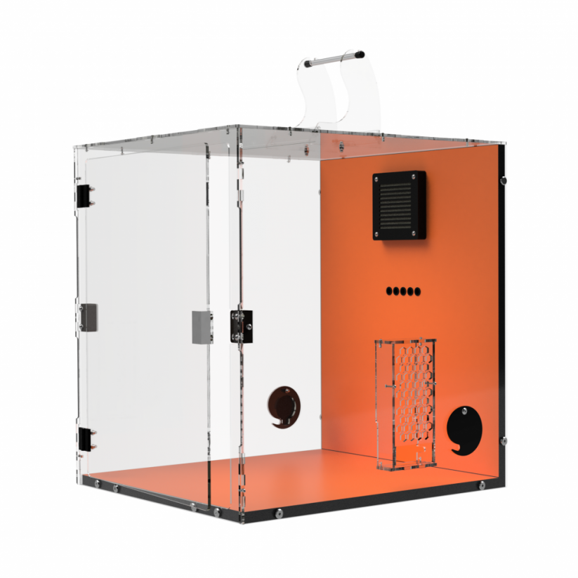 TLX Flame Orange - box / skriňa pre 3D tlačiarne Prusa i3 MK3/MK4 s MMU