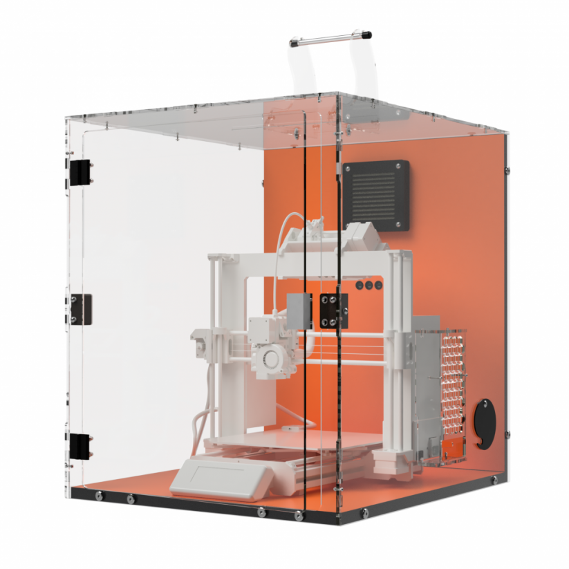 TLX Flame Orange - Enclosure for Prusa i3 MK3/MK4 with MMU