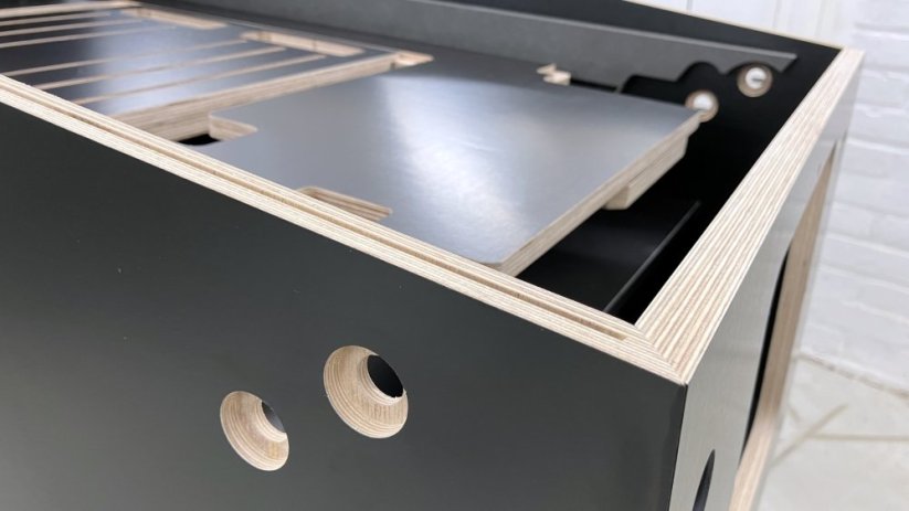 Ultra-Widebody Kabinet für virtuellen Flipper (VPin) - Premium Kit (Bausatz)