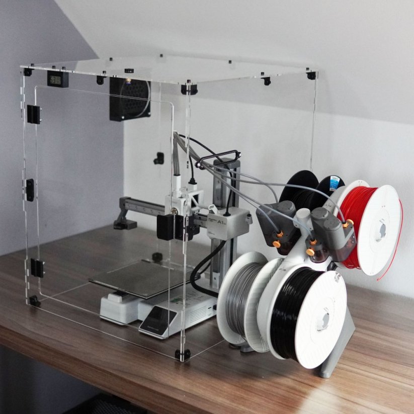 TUKKARI TF -  Bambu Lab A1 mini Enclosure with Combined Air Filter