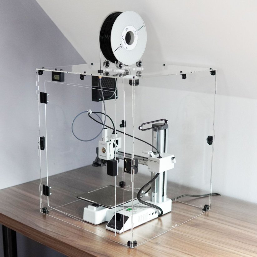 TUKKARI TF -  Bambu Lab A1 mini Enclosure with Combined Air Filter